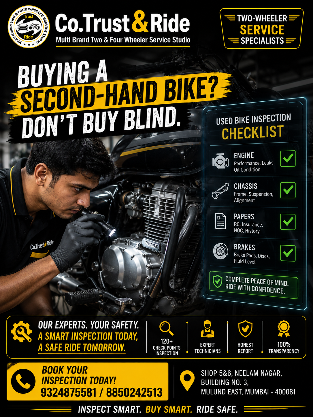Used bike inspection